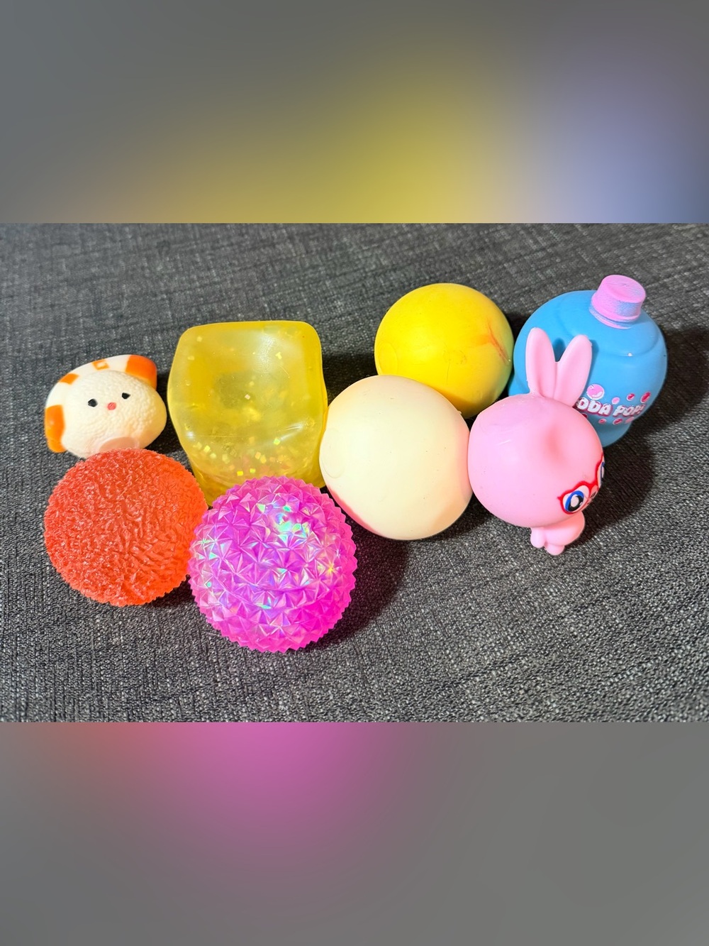 Kids Sensory Squeeze Ball Pack - Pink, Yellow, Cream